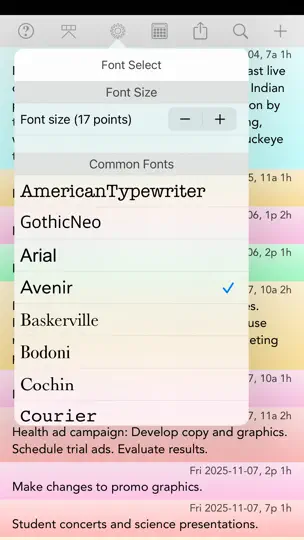 Скриншот CalReader - Calender Logs на iPhone 3