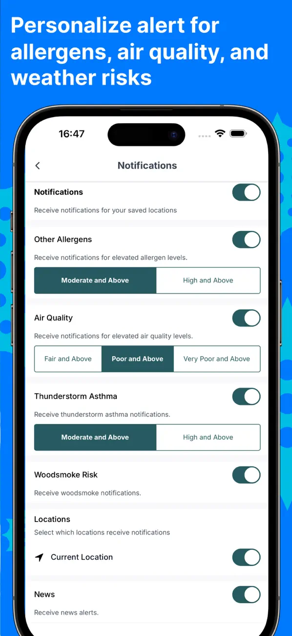 Screenshot #2 pour Sydney Pollen Count & Forecast