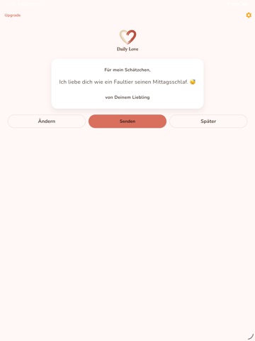 Daily Love: Liebessprüche iPad screenshot