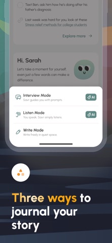 Savrd: AI Journal & Diary Screenshot 2 of 7
