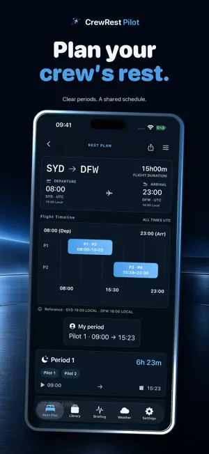 CrewRest Pilot screenshot 1