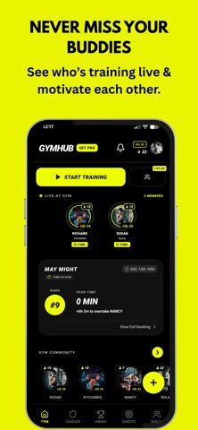 GYMHUB: Social Workout Tracker screenshot