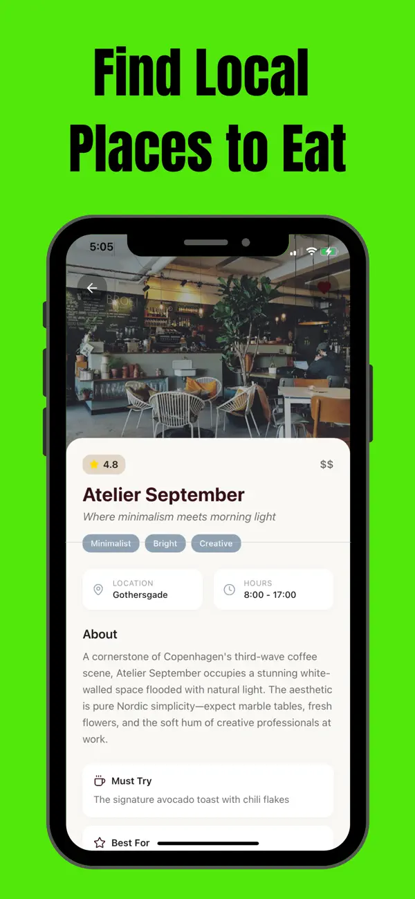 Screenshot #1 pour Copenhagen Cafe Guide