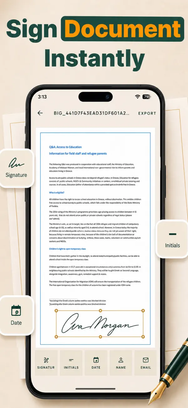 Screenshot #3 pour IA Créateur Signature - eSign