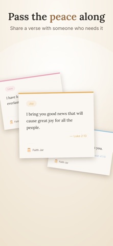 Faith Jar: Bible Verses iPhone screenshot