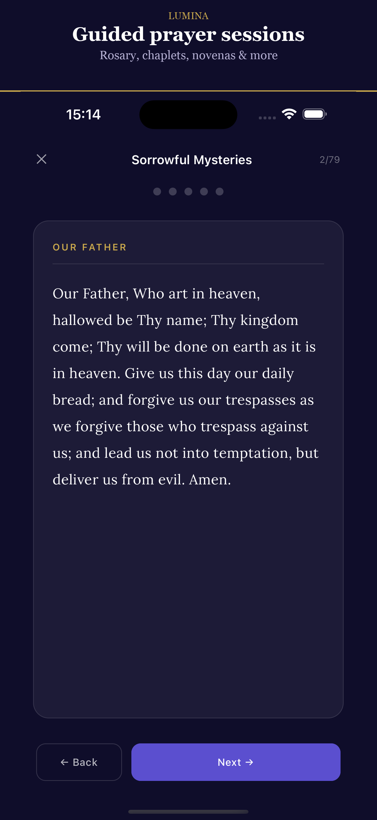 Lumina Catholic Prayer & Bible screenshot 5