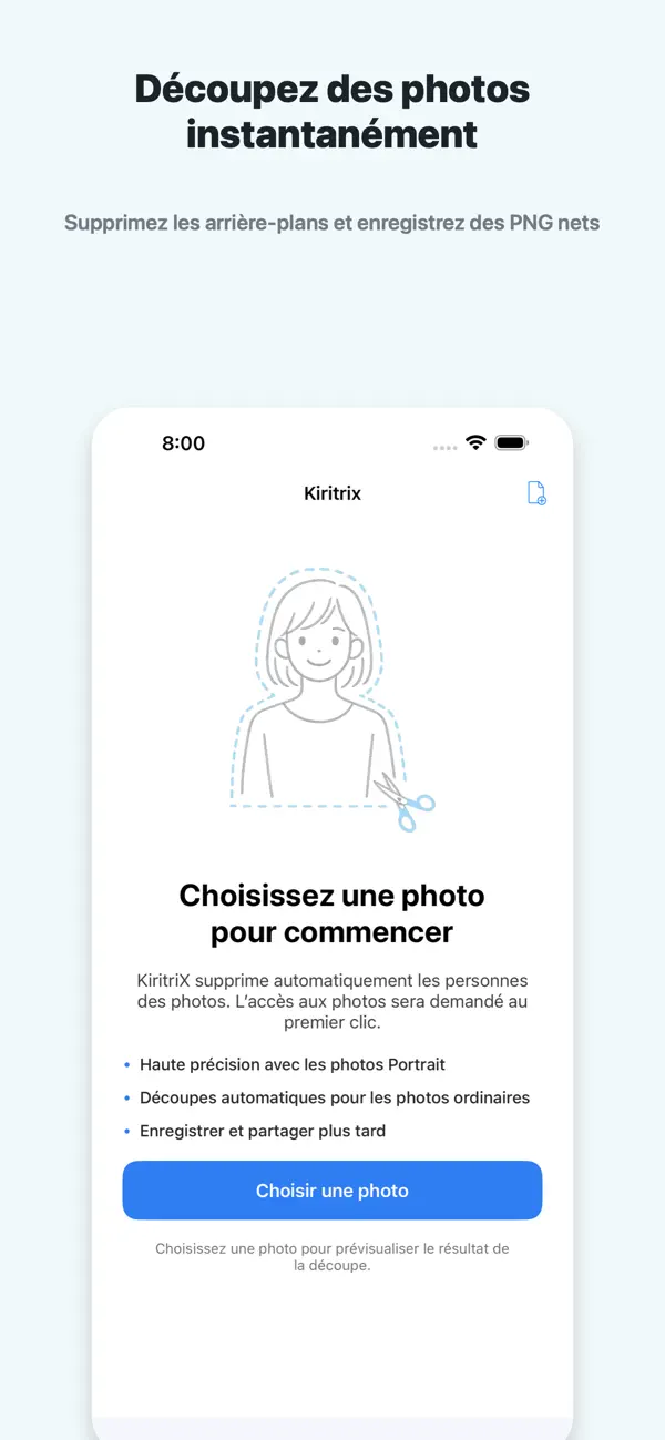 Screenshot #1 pour KiritriX - Découpe photo