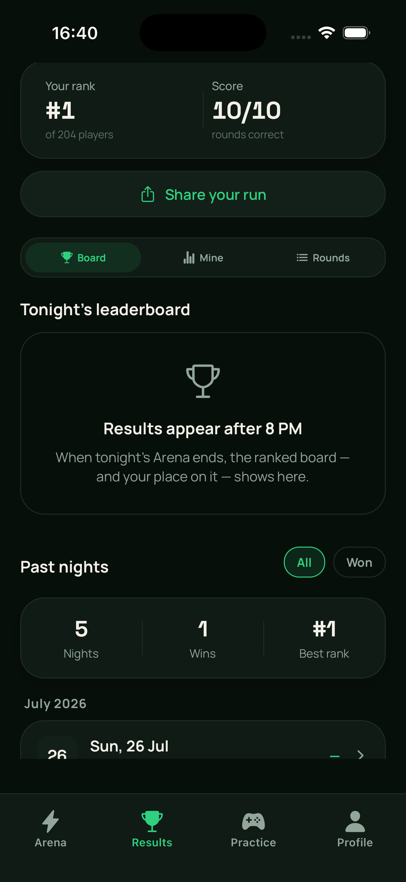 Arena: Nightly Mind Sport screenshot 2