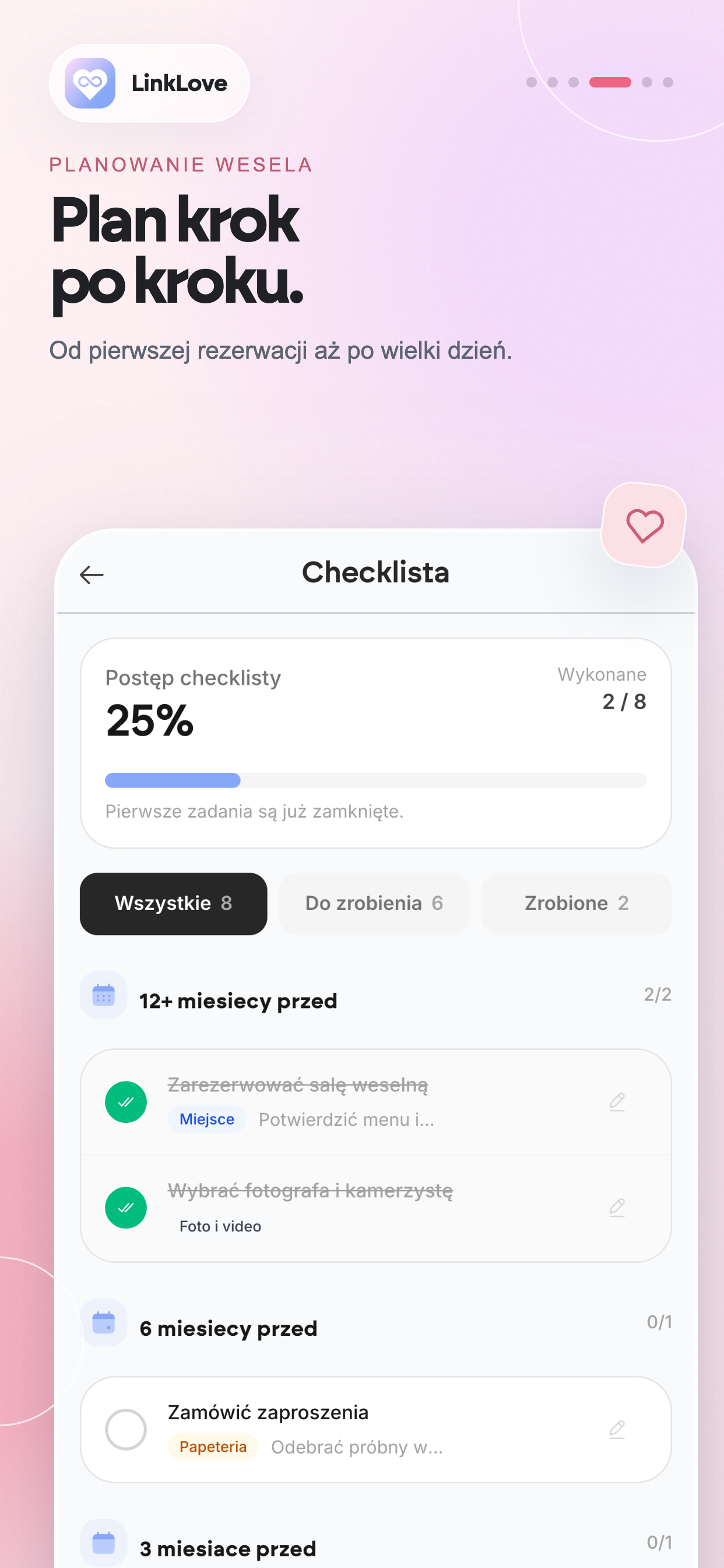 Planer ślubny - Linklove screenshot 4