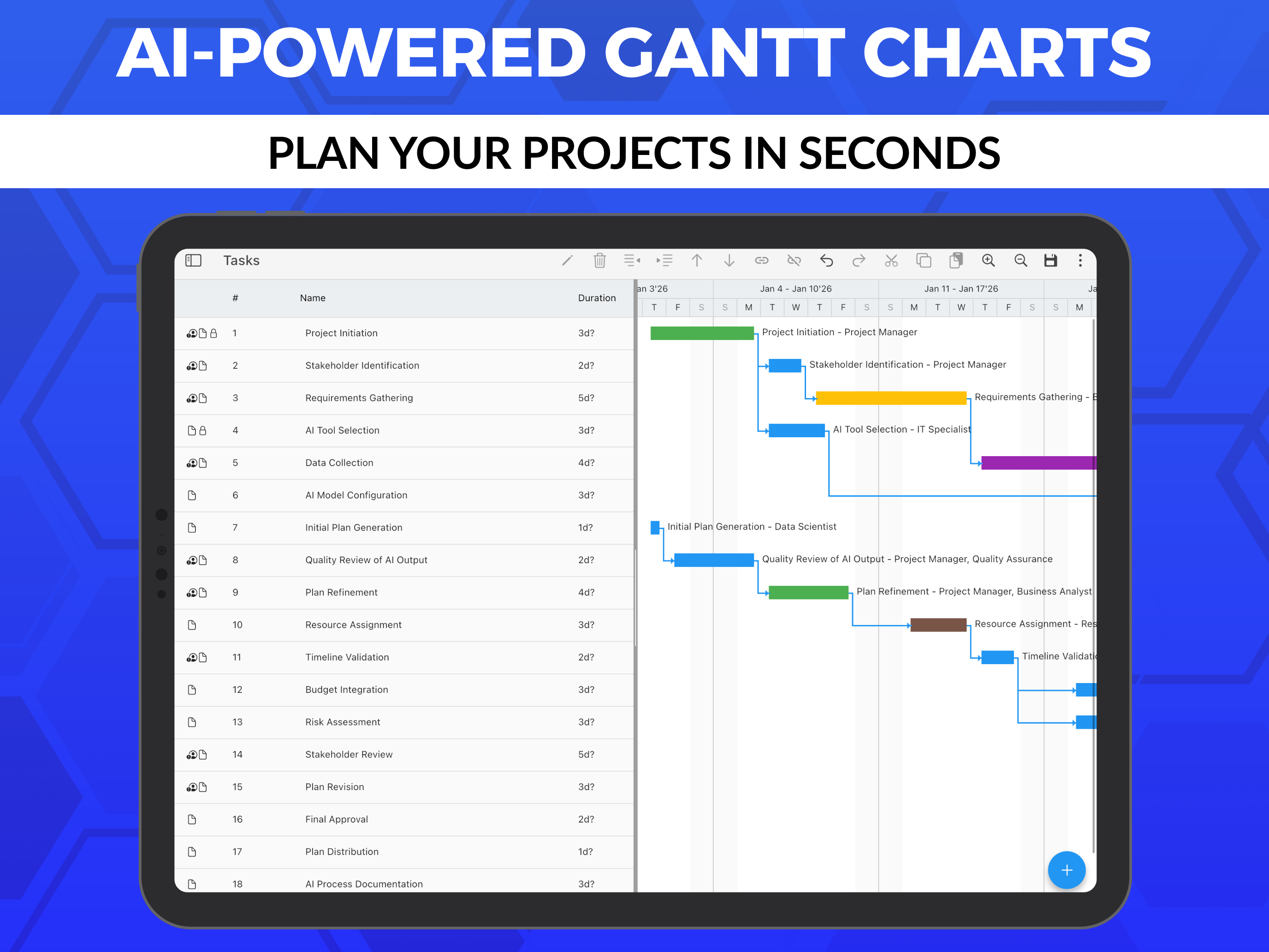 Gantt chart AI planner Ingantt