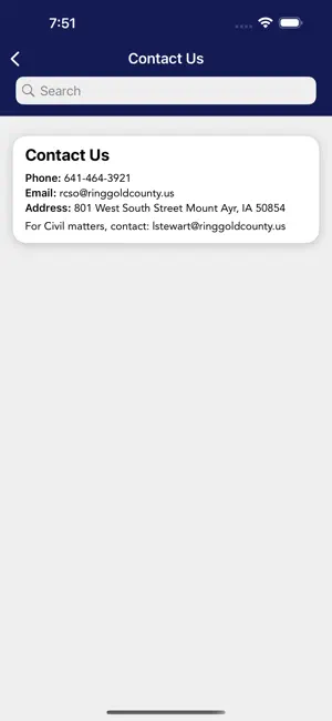 Ringgold County Sheriff, IA screenshot 2