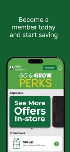 Go & Grow Perks screenshot #1 for iPhone