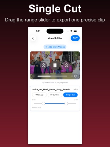 Video Splitter - Split Videos iPad screenshot