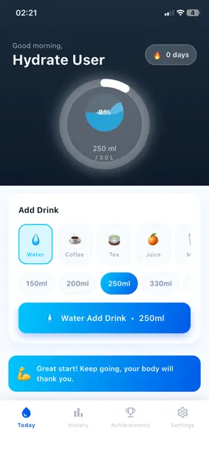 Hydrate: Water Reminder screenshot 3
