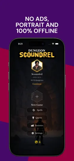Screenshot von Dungeon Scoundrel auf dem iPhone 4