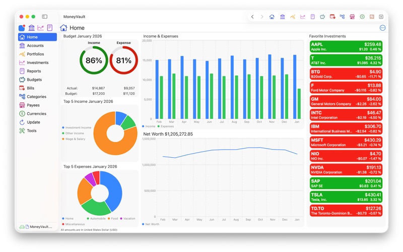 Screenshot #1 pour MoneyVault