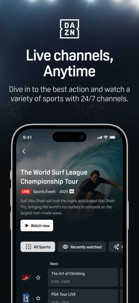 DAZN: Stream Live Sports screenshot 9