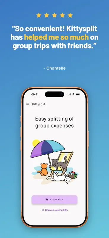 Kittysplit: Split Group Costs screenshot 2 of 8