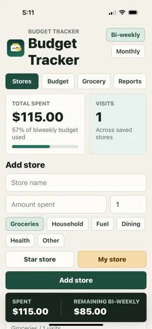 BudgetTrackerForUs screenshot 1