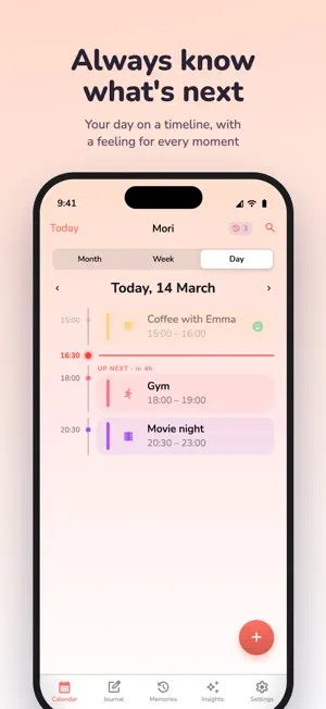 Mori: Journal & Mood Calendar screenshot 3
