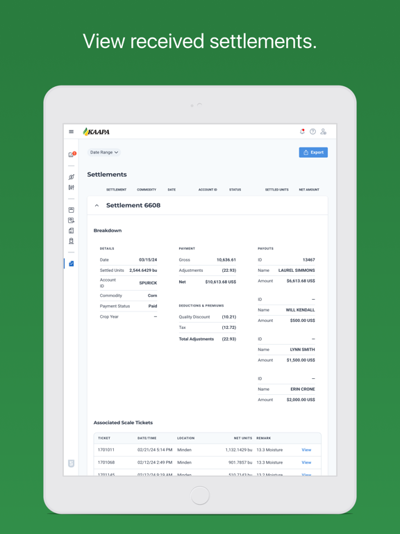 KAAPA Ethanol iPad screenshot 6 - Business app