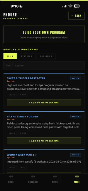 Endure FitApp screenshot 2