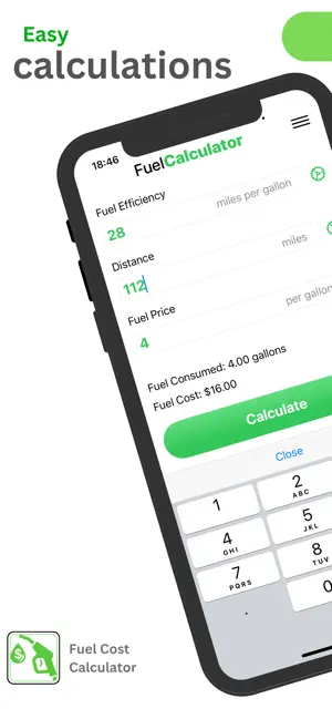 Fuel Cost Calculator - Fast screenshot 1
