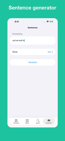 English Sentence Dictionary screenshot