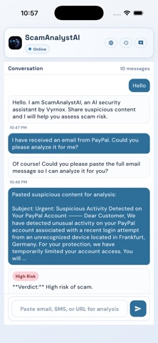 ScamAnalystAI Screenshot 1 of 4