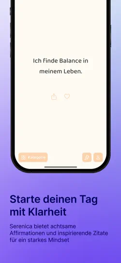 Screenshot von Serenica: Positive Gedanken auf dem iPhone 2