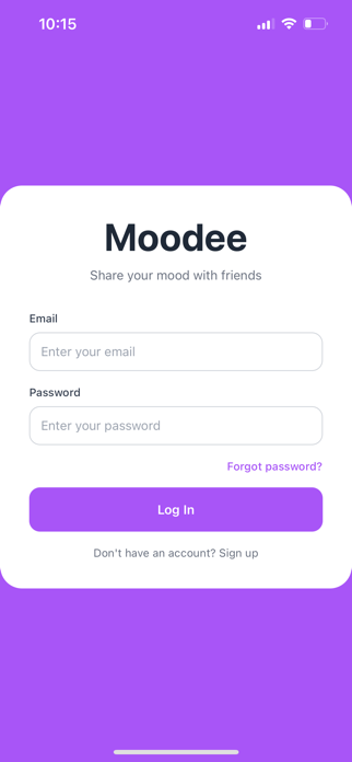 Moodee: Mood Sharing Screenshot 1 of 3