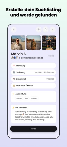 flatsforfriendz - WG & Wohnung iPhone screenshot 6
