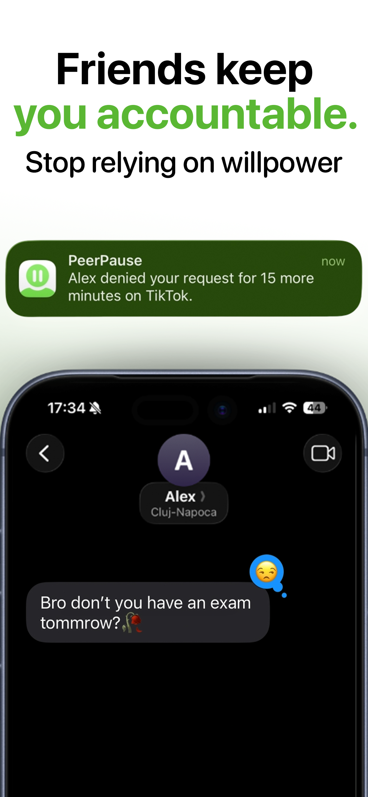 PeerPause: Ask for Screen Time