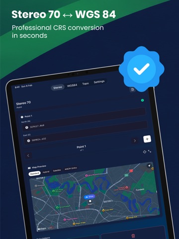 TopoXY: Coordinate Converter