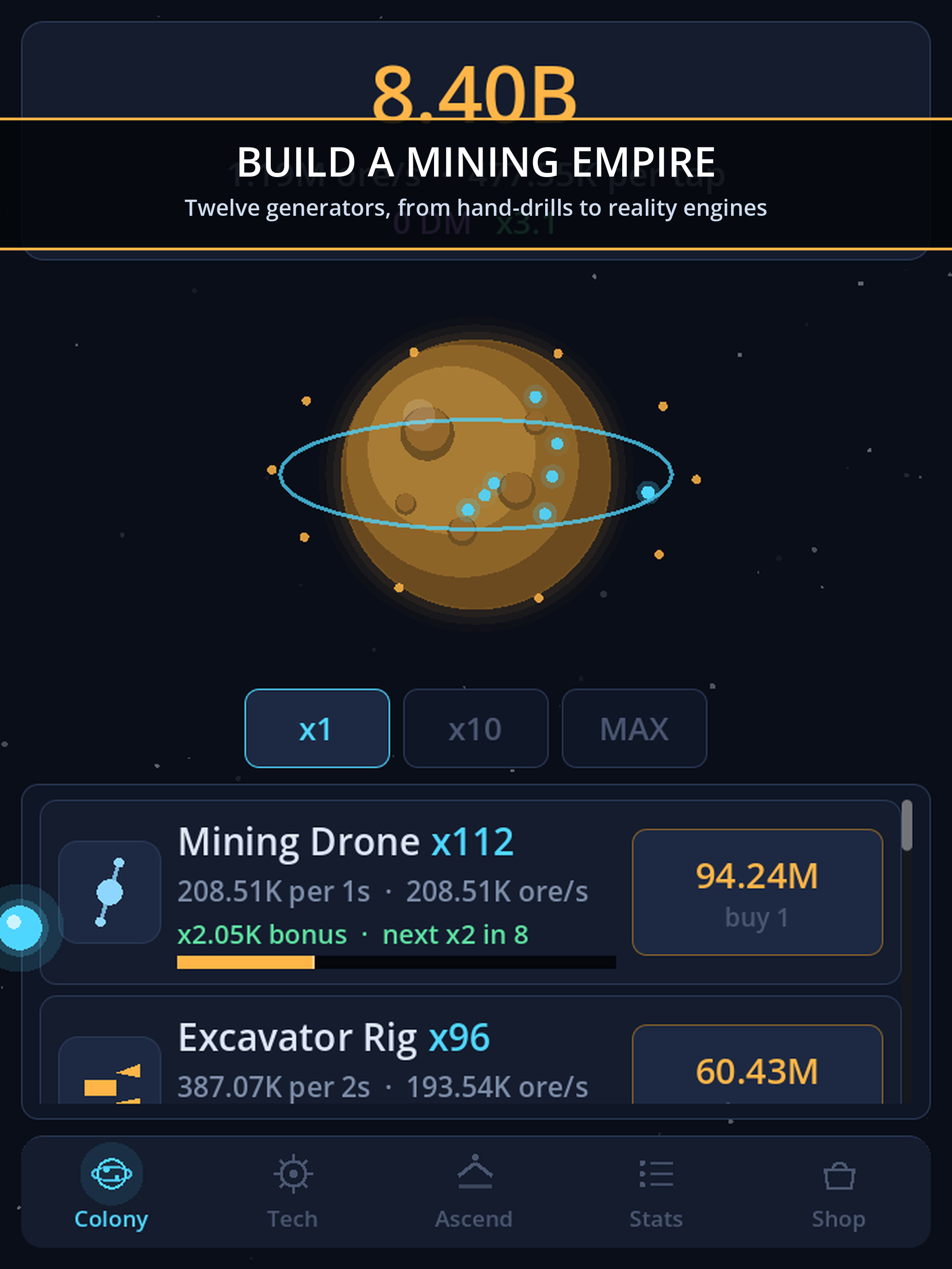 Idle Space Mining screenshot 7