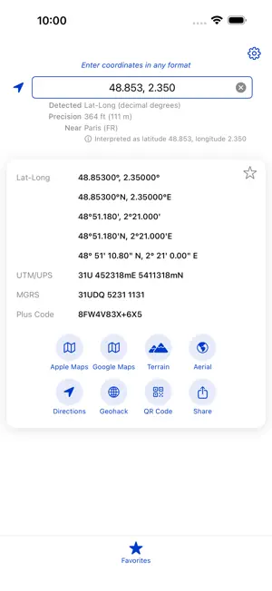 Geo: Convert GPS Coordinates screenshot 1
