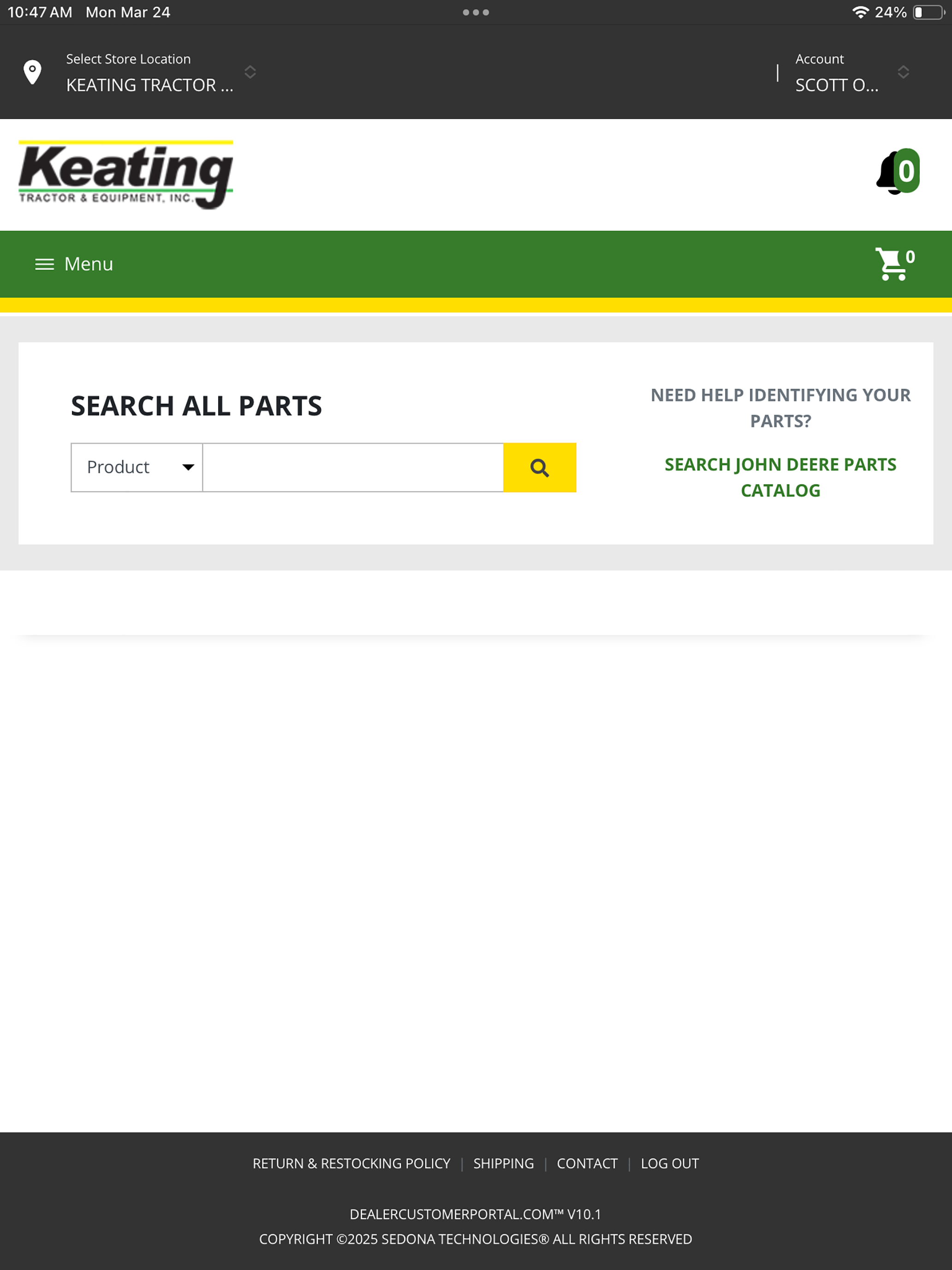 Keating Tractor Portal screenshot 6