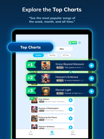 Christian Song Maker: AI Music iPad screenshot