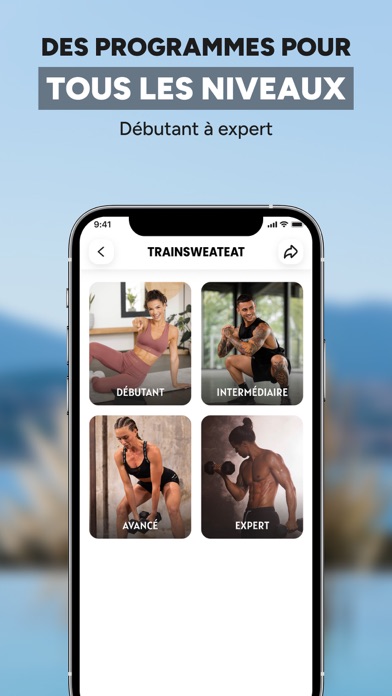 Trainsweateat - Coach Fitness Screenshot