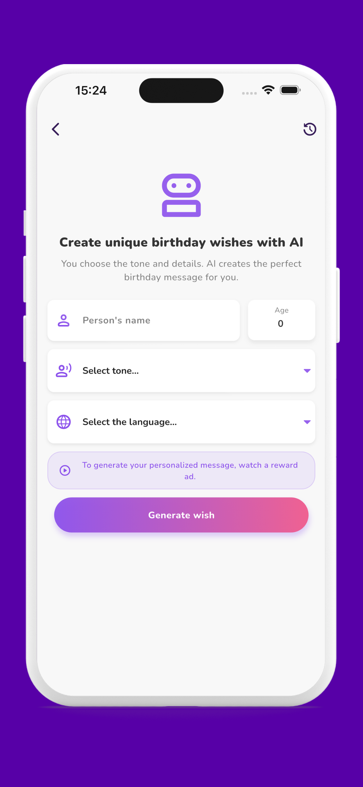 Happy Birthday Wishes with AI screenshot 3