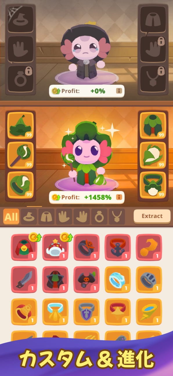 MagiLotl: Idle Wizard Tycoon iOS Mod IPA screenshot 2 - iOS game interface