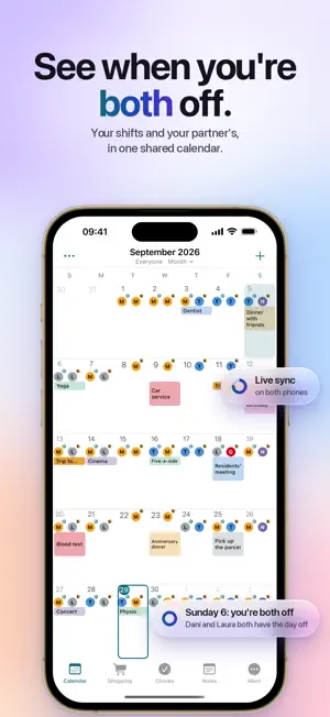 InSync: Couples Shift Calendar screenshot 1
