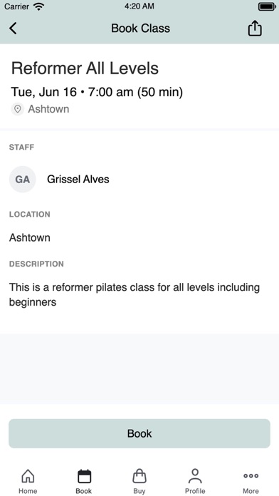 The Pilates Club screenshot