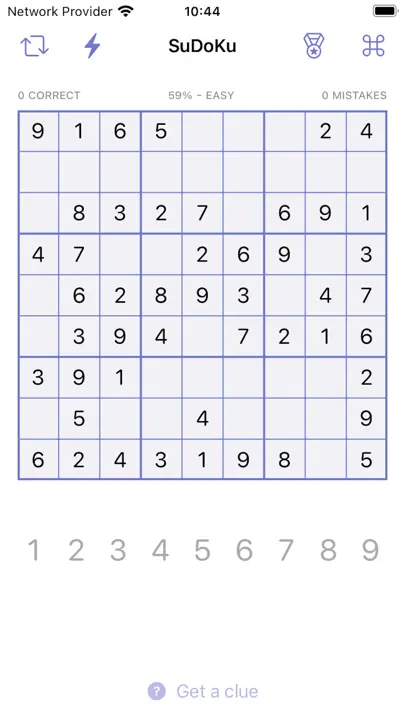 SwiftSuDoKu iPhone-skjermbilde 1