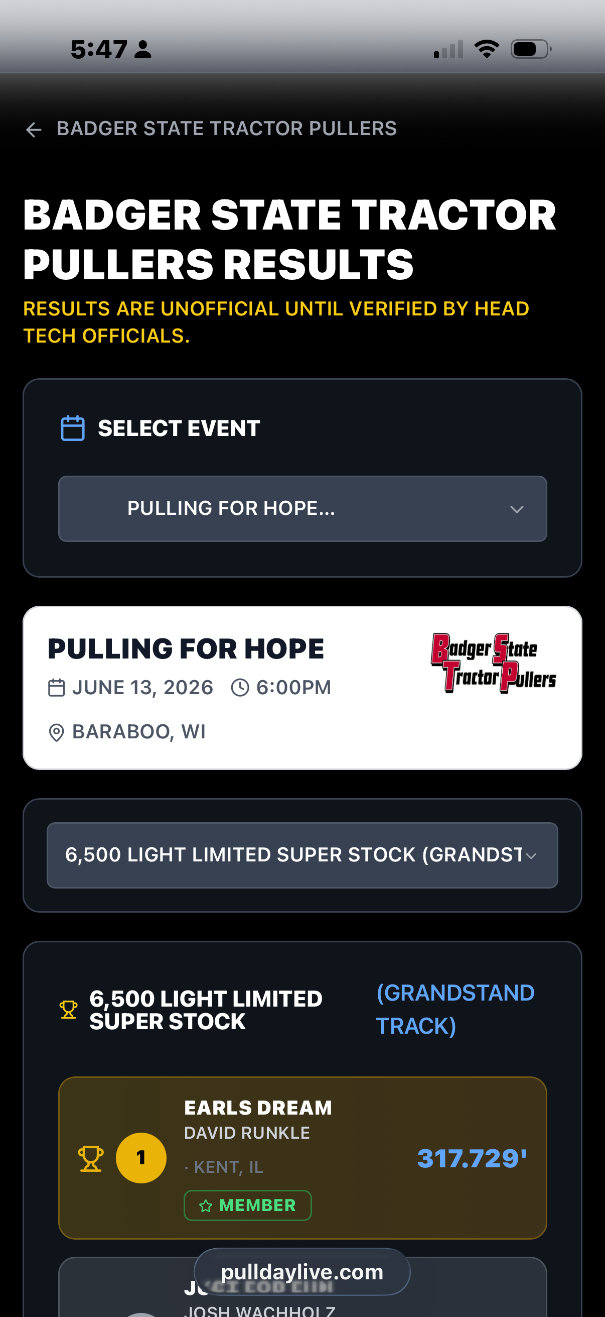 Pull Day Live screenshot 4
