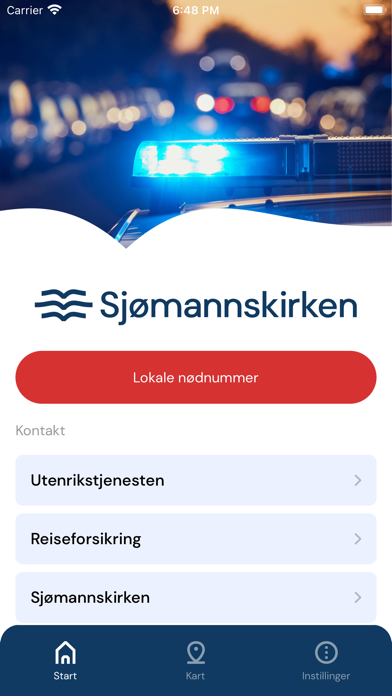 Nødnummer Screenshot