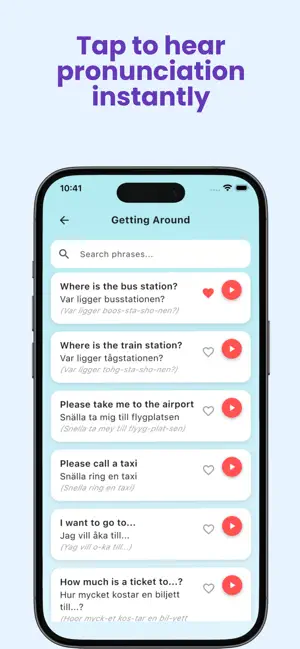 Swedish Phrasebook for Travel screenshot 4