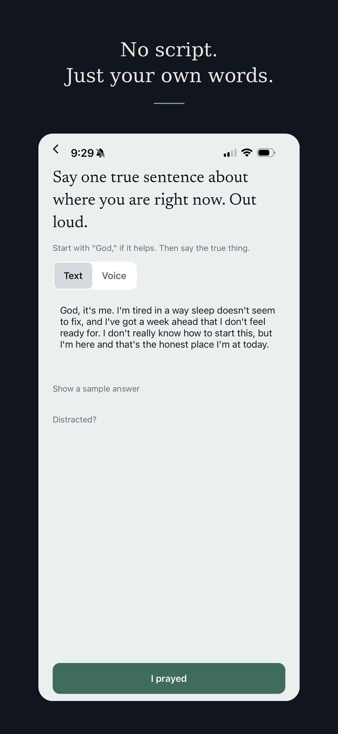 Screenshot 4 of Unscripted Prayer
