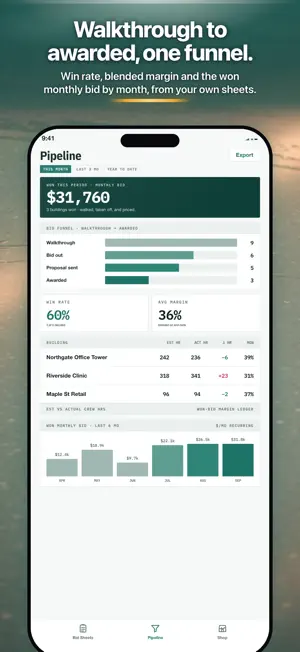Sqftly: Cleaning Bid Sheet screenshot 4