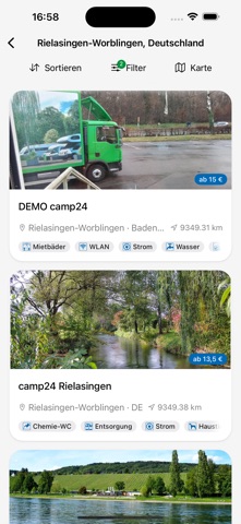 Camp24Checkin: Reservierung screenshot